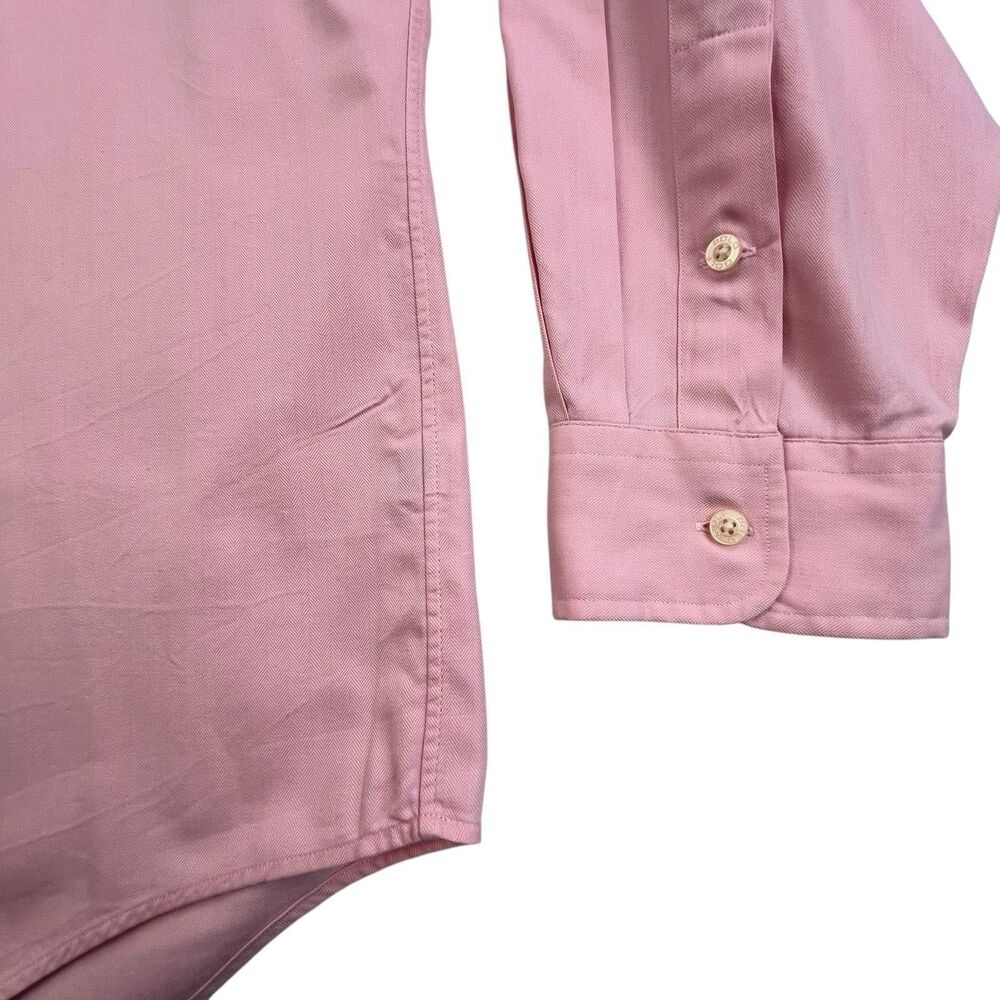 Polo Golf Ralph Lauren Shirt Mens XXL Pink Herringbone Marlowe Oxford Cotton - Picture 6 of 11